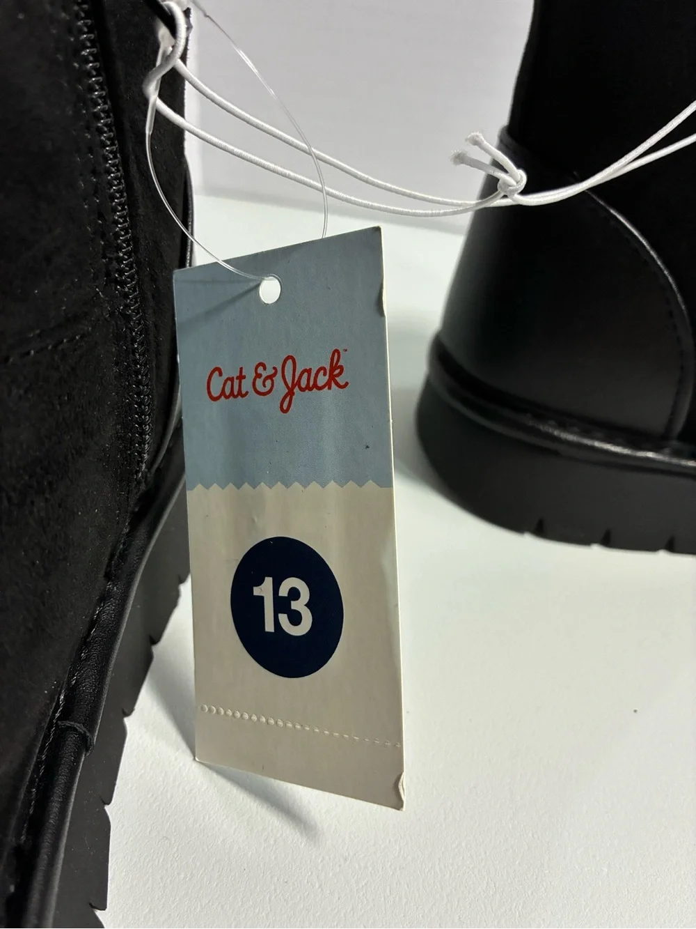 Cat & Jack Black Suede Ankle Boots